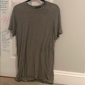 Tan and black brandy tshirt dress
